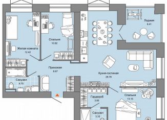 Продается 4-комнатная квартира, 91 м2, Киров, Ленинский район, улица 4-й Пятилетки, 84