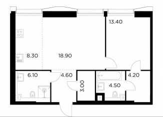 Продажа 1-ком. квартиры, 62.9 м2, Москва, метро Войковская