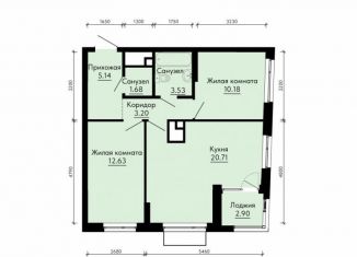 Продажа 2-комнатной квартиры, 58.5 м2, Екатеринбург, метро Геологическая, жилой комплекс ПаркЛайф, 8