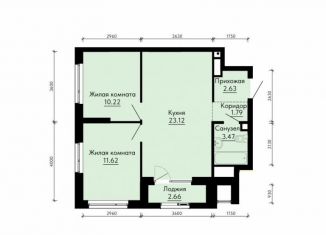 Продается 2-комнатная квартира, 54.2 м2, Екатеринбург, метро Геологическая, жилой комплекс ПаркЛайф, 8