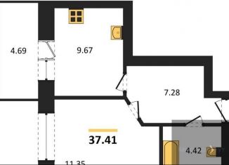 Продажа 1-комнатной квартиры, 37.4 м2, Богучар