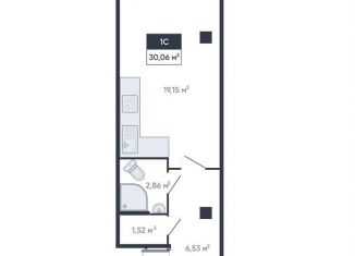 Продам квартиру студию, 30.1 м2, Мурино, улица Шоссе в Лаврики, 93