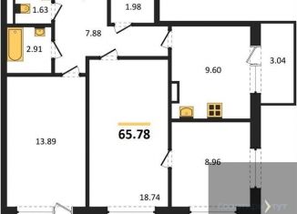 Продам 3-ком. квартиру, 65.8 м2, Воронеж, Острогожская улица, 156/2, Советский район