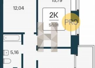 2-ком. квартира на продажу, 58 м2, Новосибирск, Октябрьский район