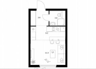 Продается квартира студия, 23.7 м2, Москва, Ярославское шоссе, 2к1