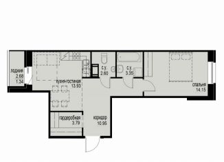 Продается однокомнатная квартира, 51.5 м2, Санкт-Петербург, метро Пионерская, проспект Энгельса, 29