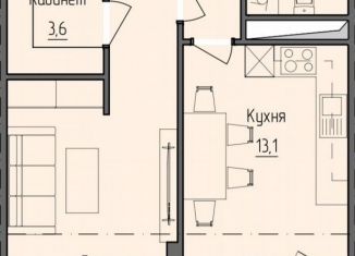 Продажа однокомнатной квартиры, 50.2 м2, Чечня, проспект В.В. Путина, 3