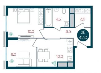 Продается двухкомнатная квартира, 42 м2, Москва, метро Южная