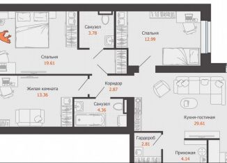 Продаю 4-ком. квартиру, 98 м2, Киров, Ленинский район