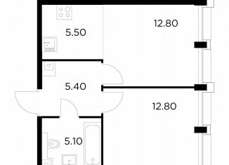 Продажа 1-комнатной квартиры, 41.6 м2, Москва, Войковский район