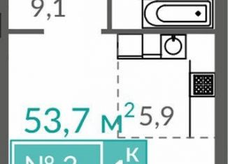 Продается квартира студия, 53.7 м2, Евпатория, Симферопольская улица, 2Х