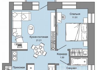 Продажа 2-ком. квартиры, 44 м2, Свердловская область