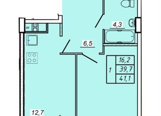 Продается 1-комнатная квартира, 41.1 м2, Ивановская область