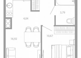 Продается 1-комнатная квартира, 35.4 м2, Астрахань, Советский район, улица Николая Островского, 148/1