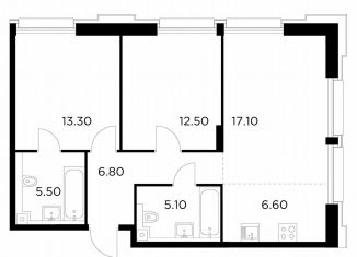 Продам 2-комнатную квартиру, 66.9 м2, Москва, Войковский район