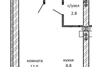 Продаю однокомнатную квартиру, 24 м2, Ставрополь, Пригородная улица, 251