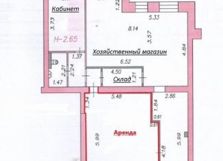 Сдается в аренду помещение свободного назначения, 43.5 м2, Иваново, 1-я Минеевская улица, 4