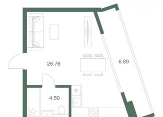 Продается квартира студия, 38.2 м2, Ялта