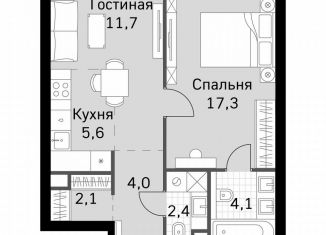 Продажа 1-ком. квартиры, 47.2 м2, Москва, метро Беговая