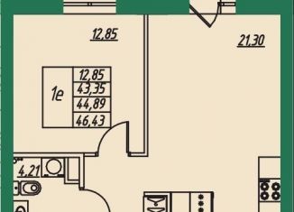 Продаю однокомнатную квартиру, 44.9 м2, Владимирская область