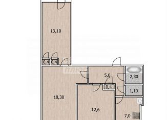 Продам 3-ком. квартиру, 63.2 м2, Уфа, улица Степана Злобина, 32