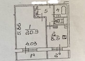 Продам 1-ком. квартиру, 39 м2, Москва, Волочаевская улица, 13