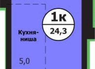 Продается квартира студия, 24.2 м2, Красноярск, улица Лесников, 51Б, Свердловский район