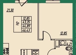 Продается однокомнатная квартира, 44.9 м2, Владимирская область