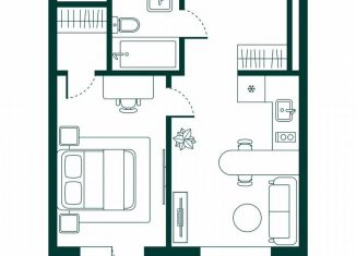 Продам 1-комнатную квартиру, 44 м2, Дербент