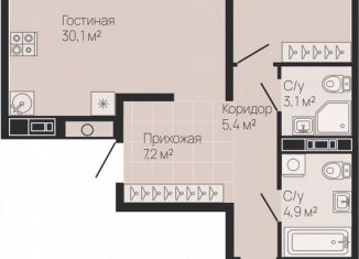 Продажа двухкомнатной квартиры, 79.3 м2, Нижегородская область