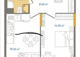 Аренда 1-ком. квартиры, 46.2 м2, Санкт-Петербург, улица Фёдора Котанова, 13к1, муниципальный округ Звёздное