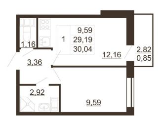 Продается 1-комнатная квартира, 30 м2, Гатчина, улица Хохлова, 16