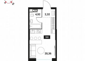 Продам однокомнатную квартиру, 27.6 м2, Москва, Мичуринский проспект, вл45, метро Проспект Вернадского