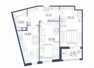 2-ком. квартира на продажу, 69.8 м2, Сестрорецк