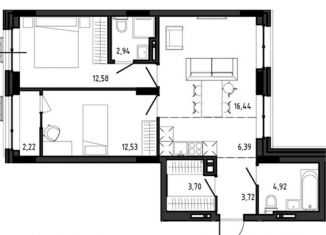 Продаю 3-комнатную квартиру, 65.4 м2, Новосибирск, метро Студенческая