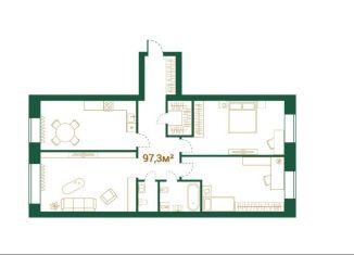 Продаю 3-комнатную квартиру, 97.3 м2, Томская область