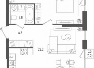 Продажа 3-комнатной квартиры, 75.1 м2, Москва, 2-й Павелецкий проезд, 7, метро Тульская