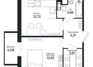 Продаю 1-ком. квартиру, 37.7 м2, Сертолово, Центральная улица, 13