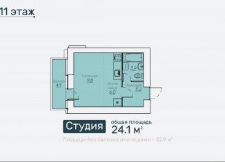 Продается квартира студия, 24.1 м2, Киров, Октябрьский район