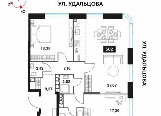 Продается 3-комнатная квартира, 99.2 м2, Москва, Мичуринский проспект, вл45, метро Мичуринский проспект