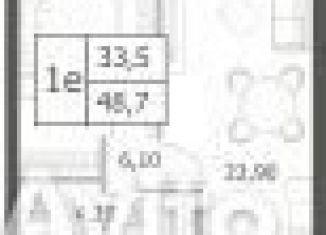 Продам 1-ком. квартиру, 48.7 м2, Москва, район Раменки, проспект Генерала Дорохова, вл1к1