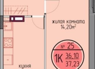 1-ком. квартира на продажу, 36.1 м2, Пермский край, улица Худанина