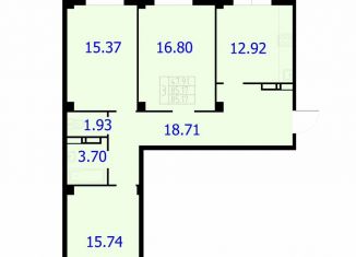 Продаю 3-комнатную квартиру, 85.2 м2, Красноярск, Северное шоссе, 50А, Центральный район