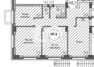 3-ком. квартира на продажу, 80.3 м2, Новосибирск, Дзержинский район, улица Коминтерна, 128