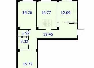 Продам 3-комнатную квартиру, 85.5 м2, Красноярск, Северное шоссе, 50А, Центральный район