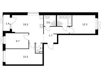 Продается 3-комнатная квартира, 75 м2, Екатеринбург, ЖК Космонавтов 11, 4.2, Железнодорожный район