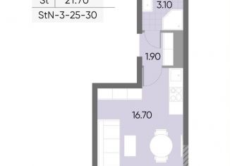 Продажа квартиры студии, 21.7 м2, Москва