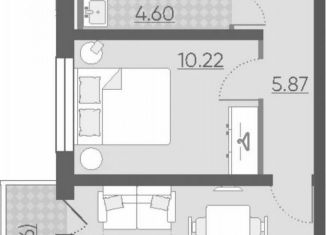 Продам 1-комнатную квартиру, 38.3 м2, Санкт-Петербург, ЖК Ручьи, Пискарёвский проспект, 165к1