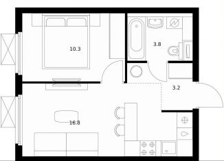 Однокомнатная квартира на продажу, 34.1 м2, Москва, Ярославское шоссе, 2к2с1, Ярославский район