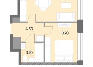 Продается однокомнатная квартира, 34.6 м2, Москва, район Москворечье-Сабурово